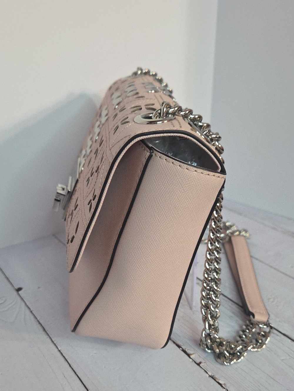 Michael Kors Tina Medium Shoulder Flap Bag - Picture 6 of 13